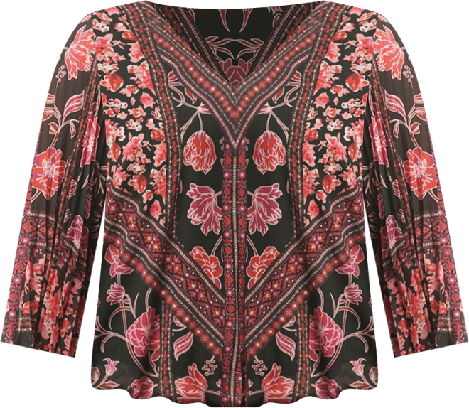 Women's Harmony Pleat Sleeve Top