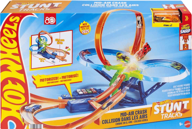 Stunt Tracks Mid-Air Crash Playset and Car