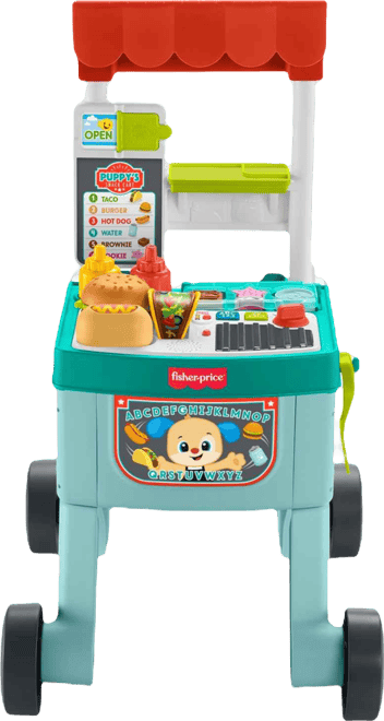 Laugh and Learn 4-in-1 Snack Cart Walker, 14 Play Pieces