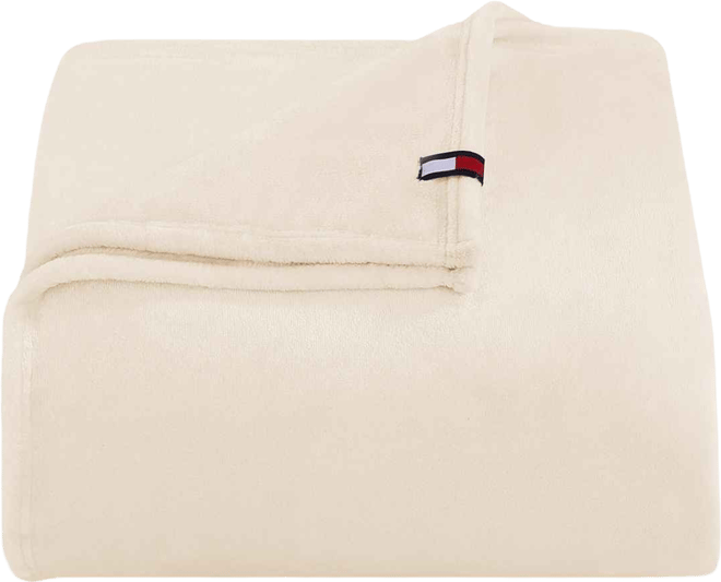 Solid Plush Blanket, Full/Queen