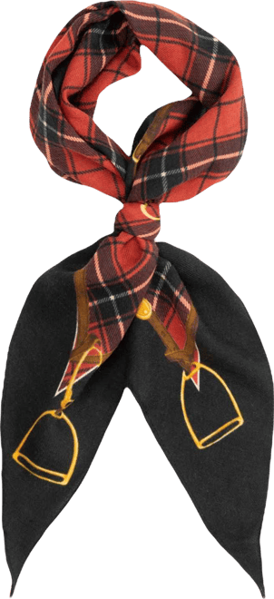 Plaid Belting Diamond Scarf