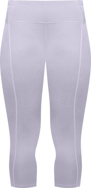 Plus Size Haley Heathered Crop Heather Compression Activewear Crop Legging