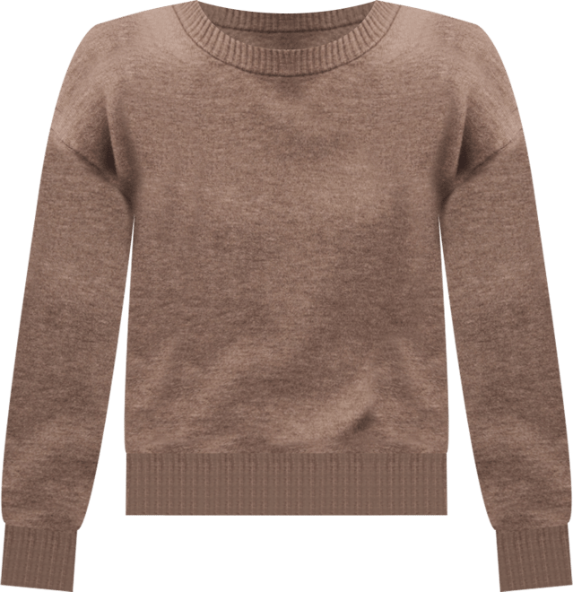 Women's Ribbed Trim Oversized Sweater