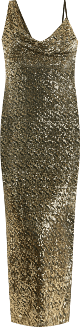 Petite Sleeveless Sequin Midi Dress