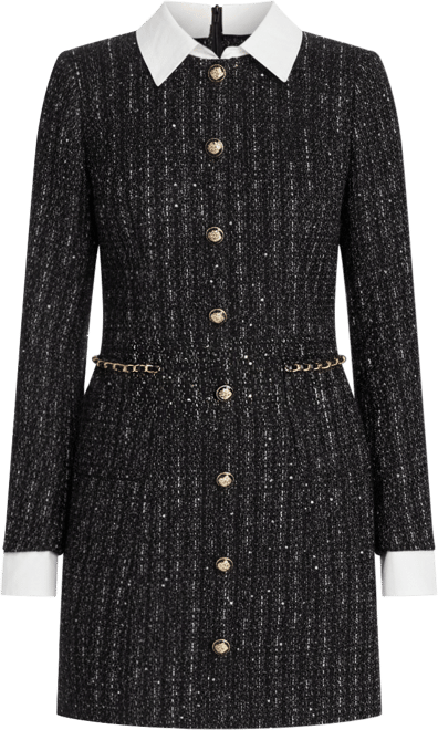AQUA Tweed Mini Dress - Exclusive | Bloomingdale's