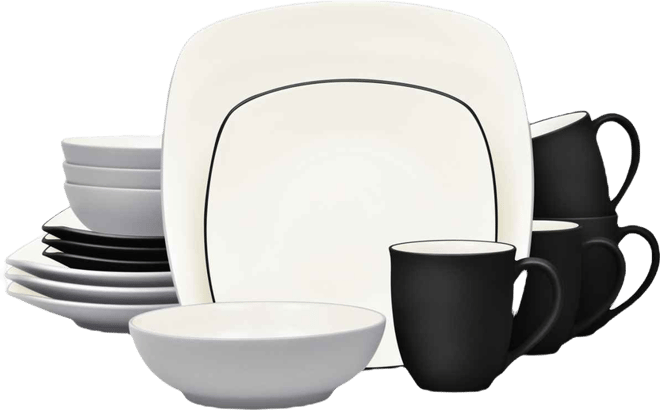 Colorwave Square 16 Pc. Dinnerware Set, Service for 4