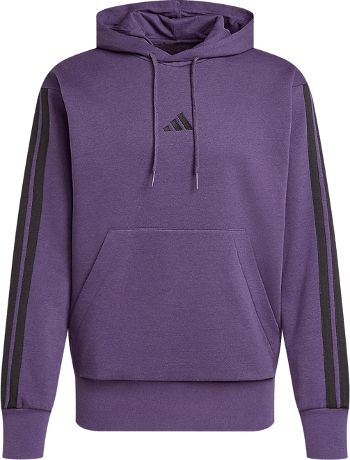 Men's Essential Three Stripes Fleece Hoodie