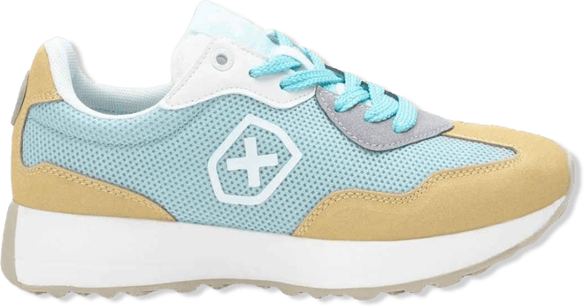 Women's Sneakers By Blue With Multicolor Accent