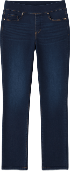 Women's Shape Effect Pull-On Straight-Leg Jeans