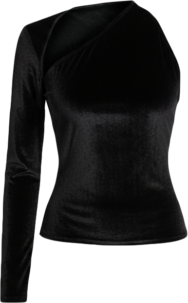 Women's Manhattan Velvet One Shoulder Top