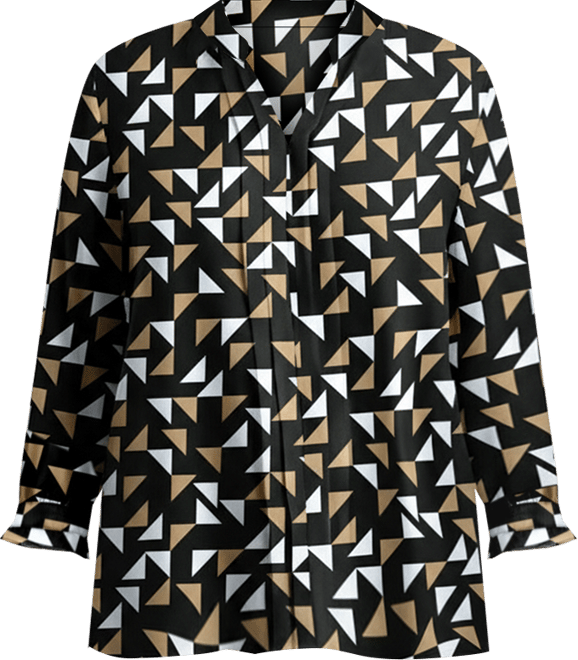 Women's Plus Size Pintuck Popover Top