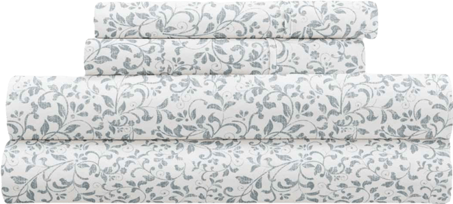 Delicate Blossoms 4-p.c. Sheet Set, Queen