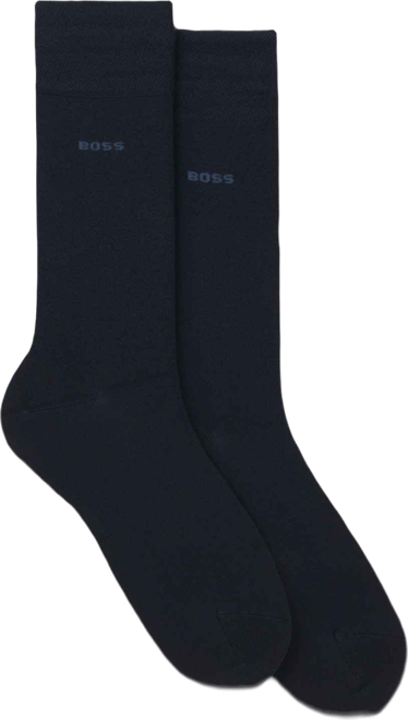 Men's 2-Pack Regular Length Solid Socks
