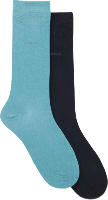 Men's 2-Pack Uniform Color Regular Length Socks