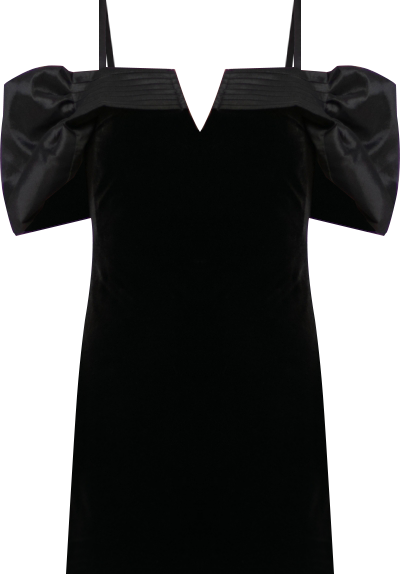 Women's Valentina Velvet Taffeta Sleeves Mini Dress