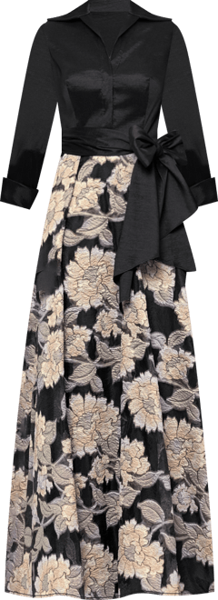 Women's Collared Long-Sleeve Shirt Dress