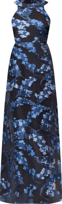 Women's Floral Print Halter Dress