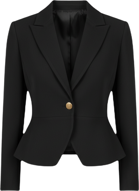 Women's Peplum Long Sleeve Jacket