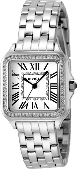 Women's 48994 Angel Quartz 3 Hand Silver Dial Watch