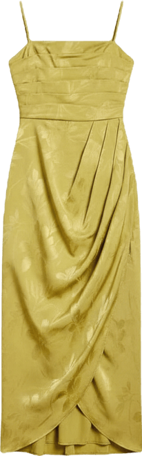 Women's Midaxi Dress With Wrap Skirt