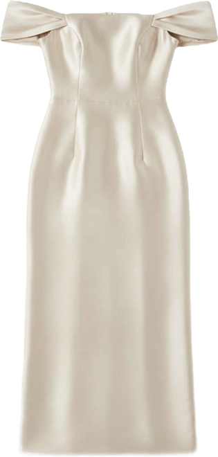 Petite Column Midi Bridesmaid Dress