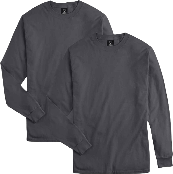 Beefy-t Unisex Long-Sleeve T-Shirt, 2-Pack