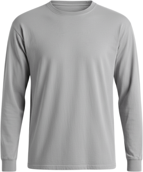 Unisex Garment Dyed Long Sleeve Cotton T-Shirt