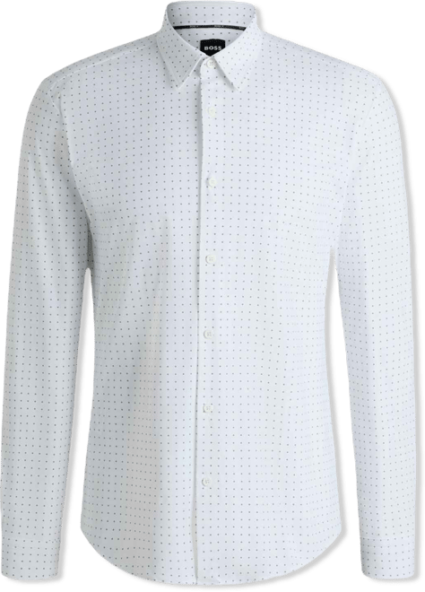 Boss by  Men's Stretch Jersey Slim-Fit Dress Shirt