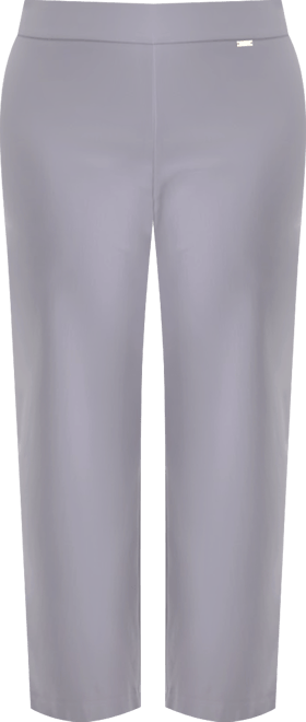 Plus Size Mid-Rise Pull-On Straight-Leg Pants, Created for Macy's