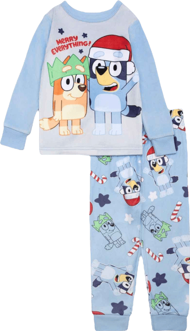 Boys Toddler 2T-4T 2-Piece Printed Top and Jogger Pants Pajama Set