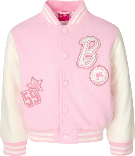 Girls French Terry Varsity Bomber Jacket Toddler| Child