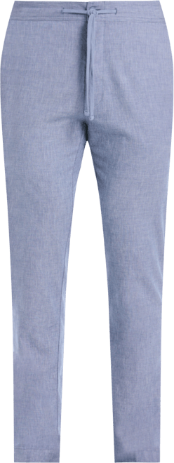 Men's Linen-Blend Drawstring Pants
