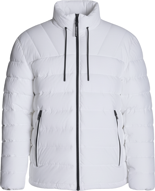 Men's Lightweight Hooded Bib Puffer Jacket