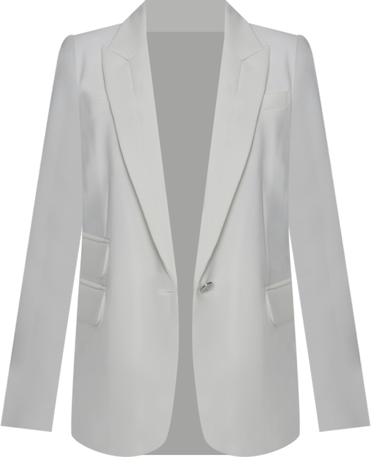 Karl Lagerfeld Women's Notched Lapel One Button Blazer