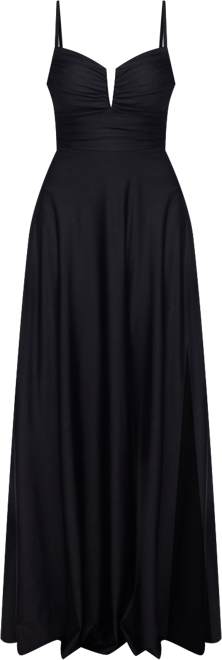 Juniors' Sleeveless V-Neck Jersey Gown, Created for Macy's