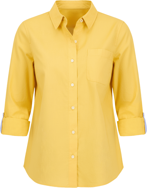 Jeans Women's Roll-Tab Button-Front Shirt