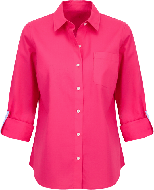 Jeans Women's Roll-Tab Button-Front Shirt