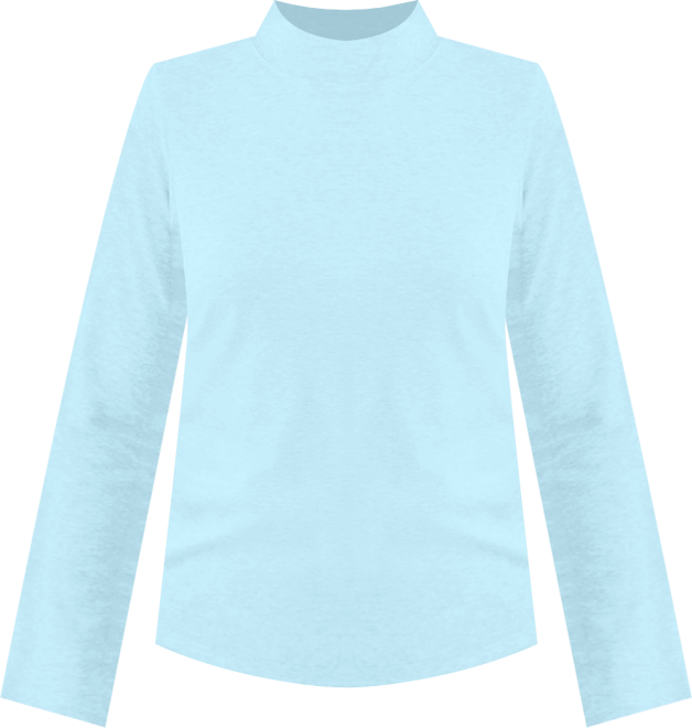 Women's Cotton Mock-Neck Long-Sleeve Tee, Created for Macy's