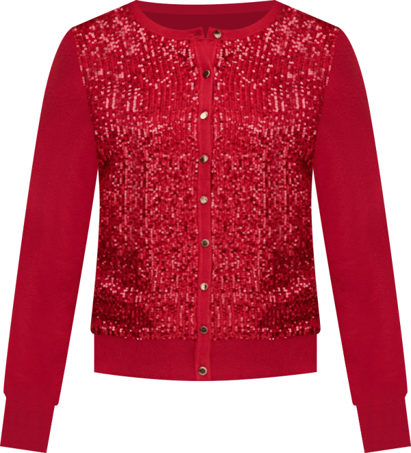 Petite Textured Long-Sleeve Cardigan, Macy's Exclusive