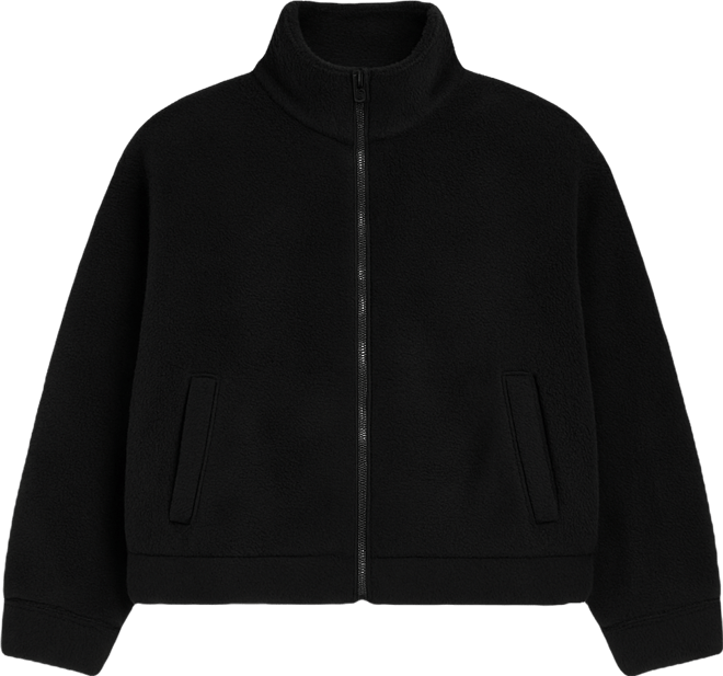 Plus Size Sportswear Essential High-Pile Fleece Jacket