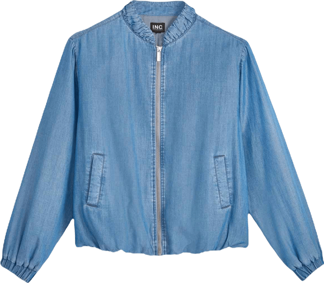 Women's Chambray Bomber Jacket, Macy's Exclusive