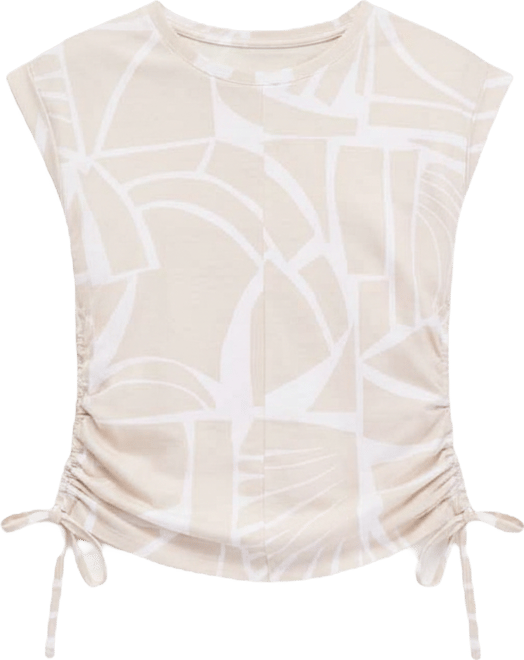 Petite Cotton Side-Ruched Top, Macy's Exclusive