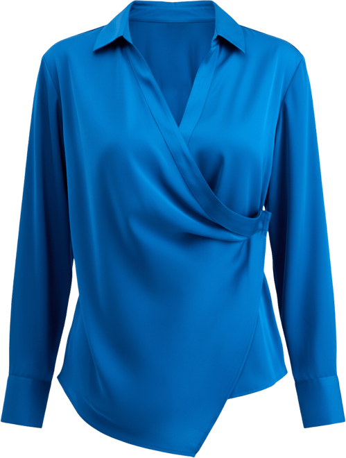 Women's Long-Sleeve Wrap Top, Macy's Exclusive