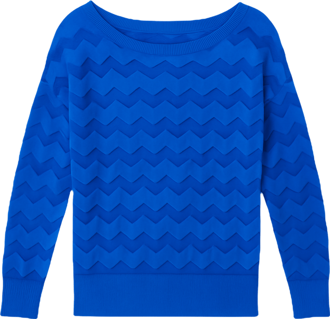 Women's Sheer Chevron Stripe Sweater, Macy's Exclusive