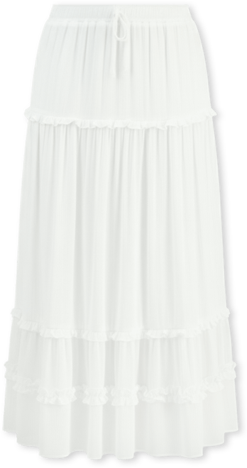 Juniors' Ruffle-Tier Maxi Skirt