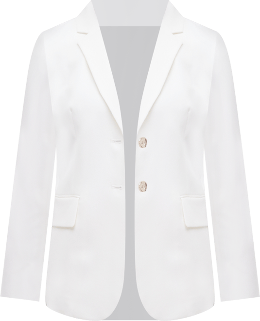 Women's Stretch Crepe Two-Button Jacket, Regular & Petite