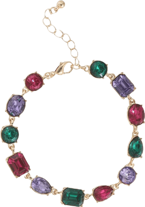 Multi-Stone Gem Bracelet