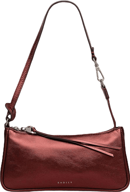 Carlton Close Metallic Small Zip Top Shoulder Bag