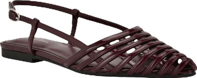 Women's Glessia Woven Pointed Toe Slingback Flats