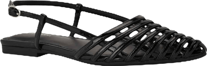 Women's Glessia Woven Pointed Toe Slingback Flats